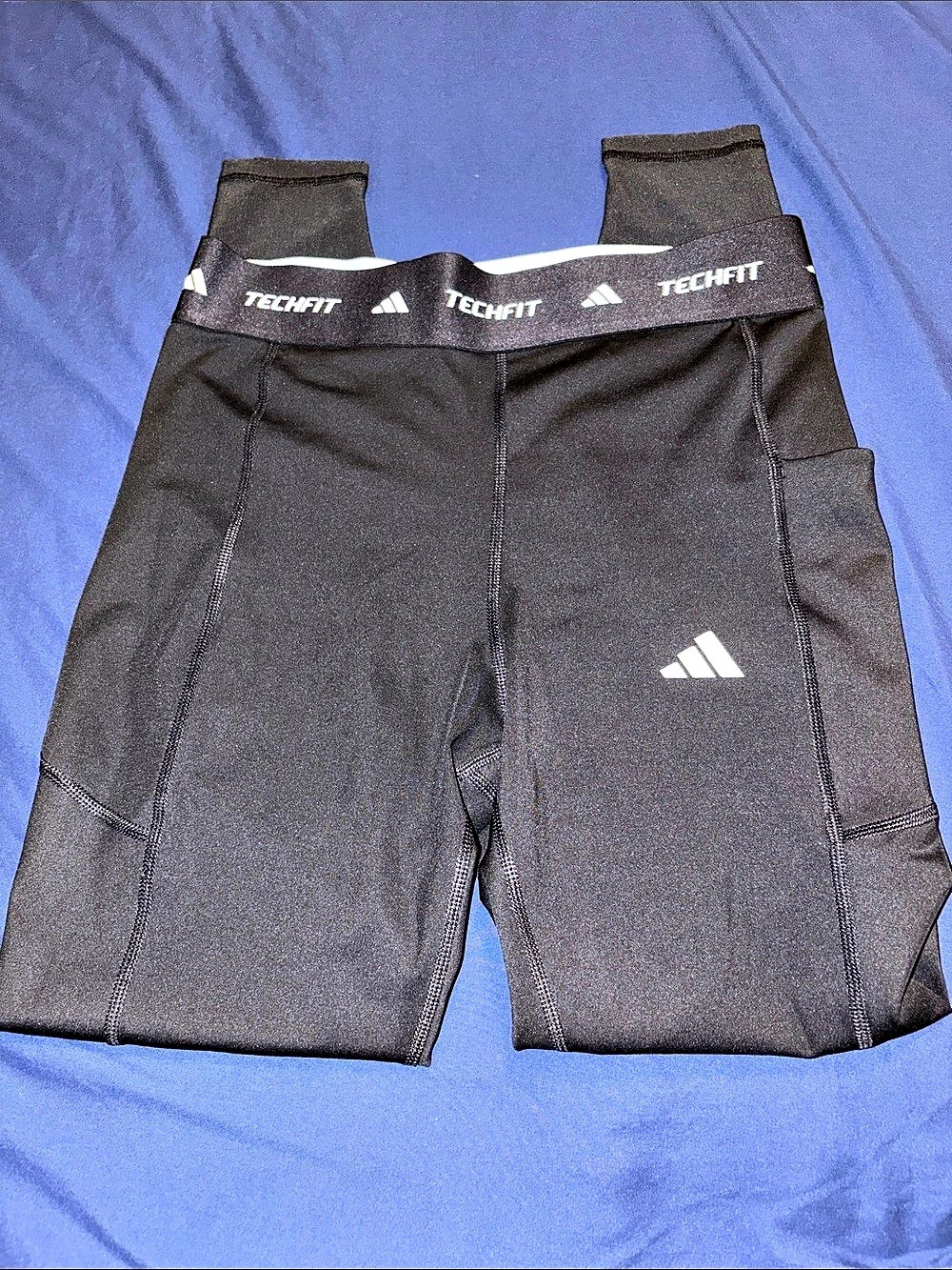 adidas Techfit Stash Pocket Full-Length Leggings Black
